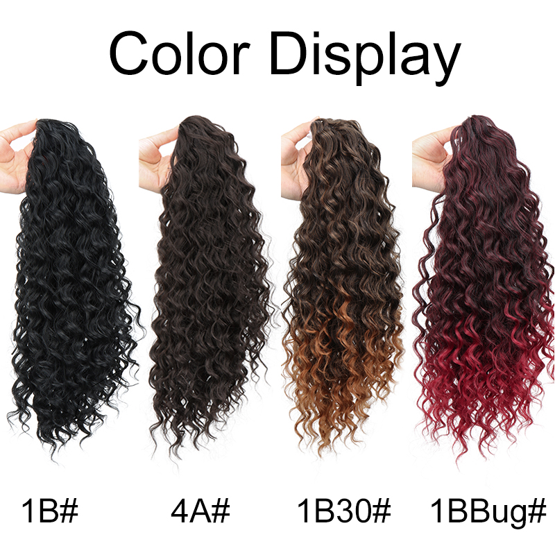 Sintético 18 Polegada longo ki - Drawstring Afro Curly Puff Ponytail avaliação e preço