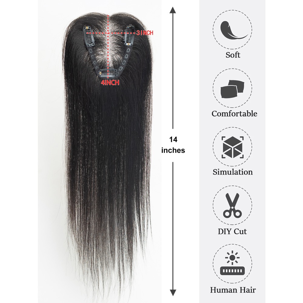 100% toppers de cabelo humano  - Seamless Clip In Hair Extensions Human Hair avaliação e preço
