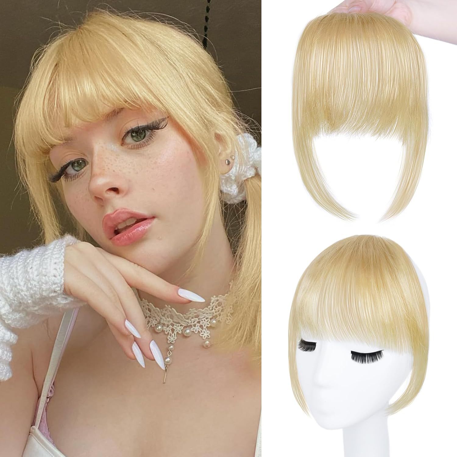 100% cabelo humano franja clip - Seamless Clip In Hair Extensions Human Hair avaliação e preço